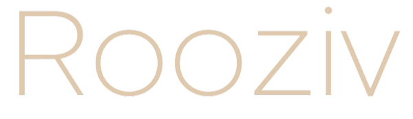Rooziv company logo, sand color